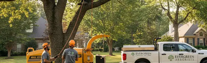 Sarasota, FL tree service crew providing professional tree trimming and removal for homeowners