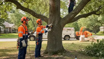 Sarasota, FL arborist treating tree disease for fungal rot and decline on a residential property