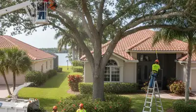 Tree service crew providing professional tree care in Sarasota, FL
